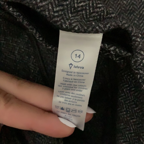 ivivva by lululemon herringbone rhythmic leggings - Picture 2 of 3